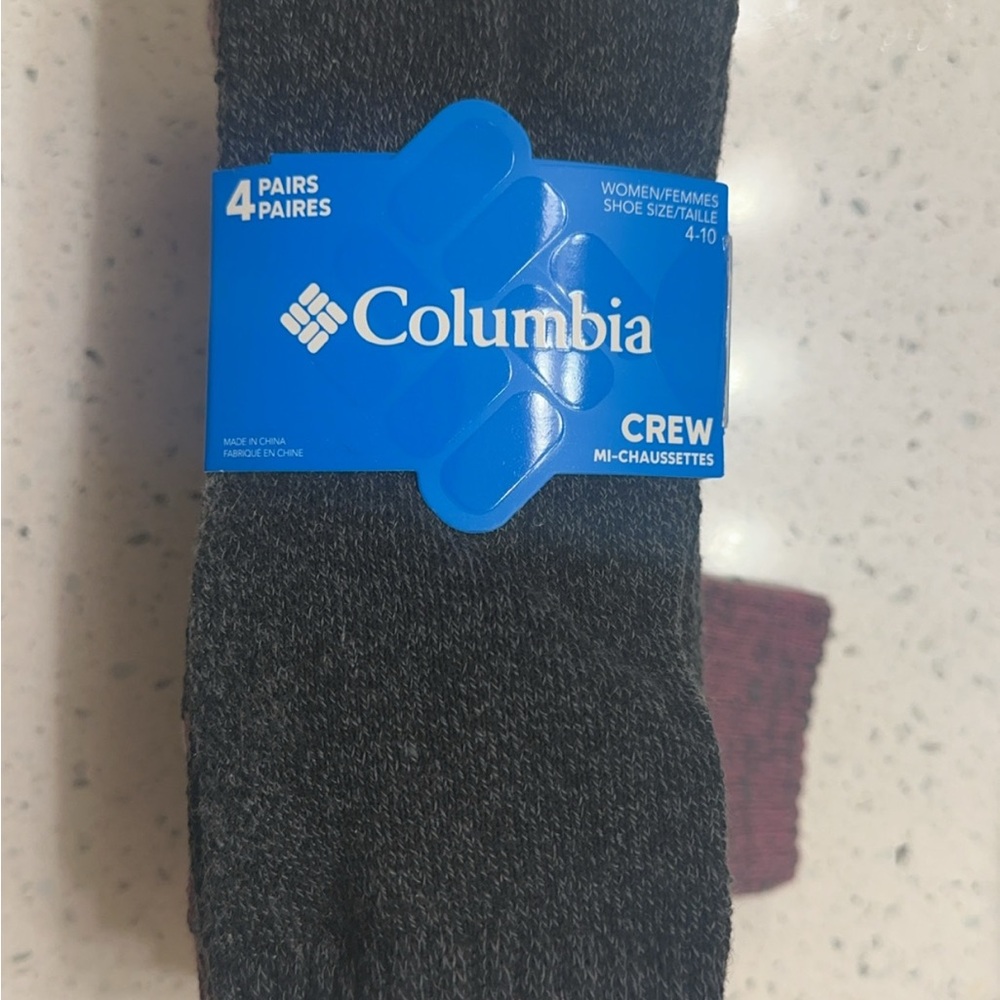 Columbia women’s Crew Socks - multi colors 4 pack